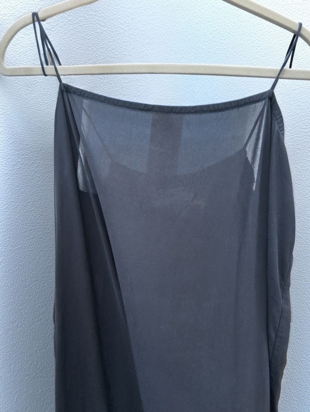 acacia swimwear Silky Black Cupro Maxi Slipdress L - Picture 6 of 8